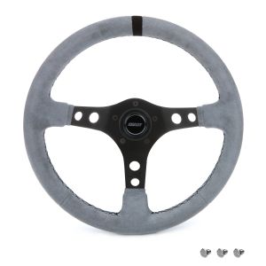 GRANT #8514 Ultrasuede Steering Wheel Race Gray