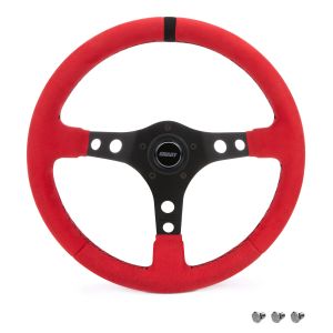 GRANT #8515 Ultrasuede Steering Wheel Race Red