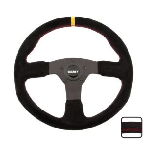 GRANT #8547 Suede Series Steering Wh eel 13.75 Dia. 1in Dish