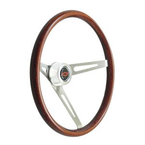 GT PERFORMANCE #36-5459 Steering Wheel GT Retro Wood Dark Finish