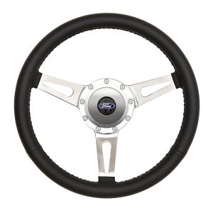 GT PERFORMANCE #38-4245 GT9 Retro Cobra Style Steering Wheel Black