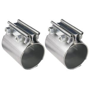 HOOKER #41172HKR Exhaust Coupler Clamps 2-1/2 SS 2pk