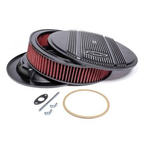 HOLLEY #120-172 14 x 3 Air Cleaner Finned Bowtie Black