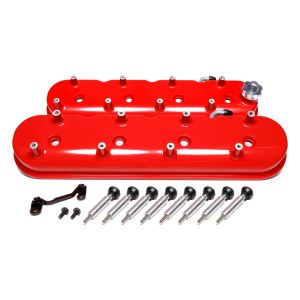 HOLLEY #241-113 GM LS Tall Valve Cover Set - Gloss Red