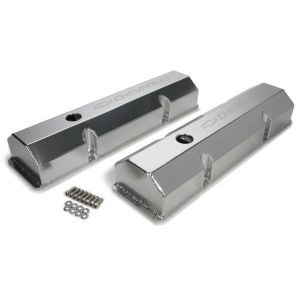 HOLLEY #241-287 Billet Rail Fab. Alm Valve Covers  w/Oil Cap