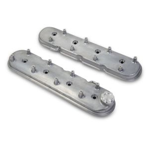 HOLLEY #241-88 GM LS1 Valve Cover Set Natural Cast Finish