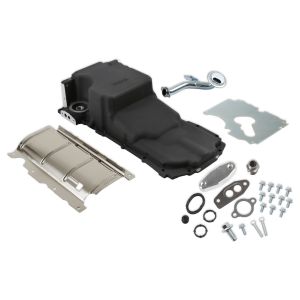 HOLLEY #302-20BK GM Gen V LT Oil Pan Swap Kit - Black Finish