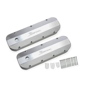 HOLLEY #890002 Sniper Fabricated Valve Covers  BBC Tall
