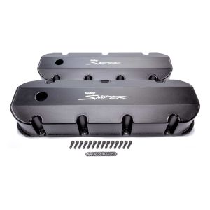 HOLLEY #890004B Sniper Fabricated Valve Covers  BBC Tall