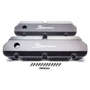 HOLLEY #890011B Sniper Fabricated Valve Covers  SBF Tall