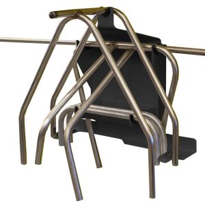 HEPFNER RACING PRODUCTS #HRP6135-BLK Nerf and Bumper Rack Black