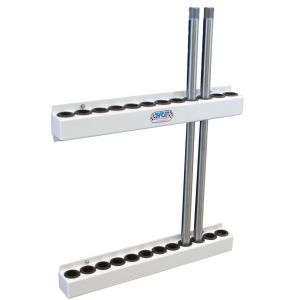 HEPFNER RACING PRODUCTS #HRP6351-WHT Torsion Bar Rack for Midget Bars White