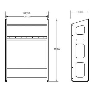 HEPFNER RACING PRODUCTS #HRP6359-6-BLK Jug Rack Six Position Black