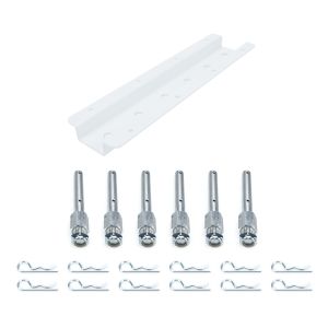 HEPFNER RACING PRODUCTS #HRP6522D-15-WHT Shock Rack Wall Mounts Double 15in White