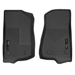 HUSKY LINERS #13021 18-  Jeep JL Front Floor Liner Black Weatherbeate