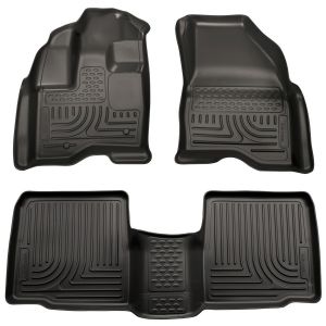 HUSKY LINERS #98701 10- Ford Taurus Front/ 2nd Floor Liners Black