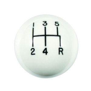 HURST #1630014 Mustang 5-Speed White Classic Shift Knob