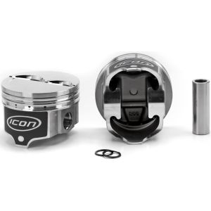 ICON PISTONS #IC836.030 BBM Dished Piston Set 4.350 Bore  -12cc