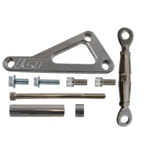 ICT BILLET #551411 SBC Billet Alternator Br acket for Long Water Pum