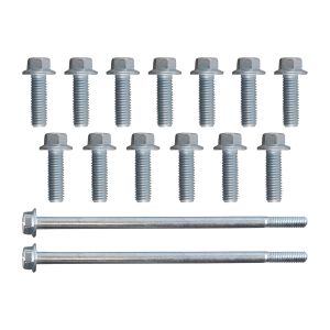 ICT BILLET #551680 LS Oil Pan Bolt Set Flange Head Bolts