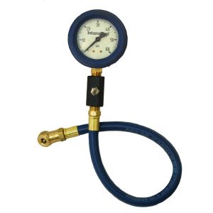 INTERCOMP #360070 Deluxe Air Gauge 2.5in 0-60 Glow-in Dark
