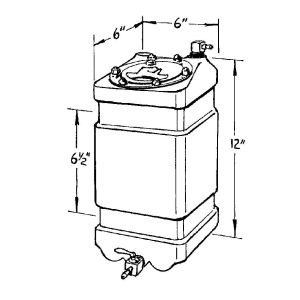 JAZ #230-001-01 1-Gallon JR Dragster Fuel Cell