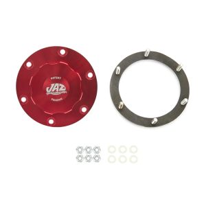 JAZ #391-725-06 Billet Alm Threaded Cap Assembly 6-Bolt Red
