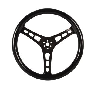 JOES RACING PRODUCTS #13513-CB Steering Wheel 13in Alum Dished Rubber Coated
