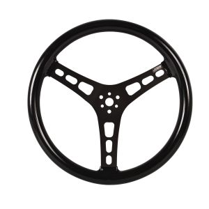 JOES RACING PRODUCTS #13535-CB Steering Wheel 15in Flat Rubber Coated w/ Black