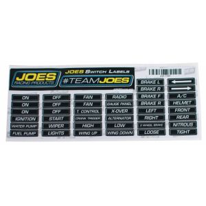 JOES RACING PRODUCTS #17501 JOES Switch Panel Labels