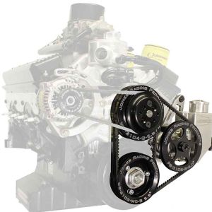 JONES RACING PRODUCTS #3004-AR-CE Drive Kit V-Belt SBC Crate w/WP P/S & Alt
