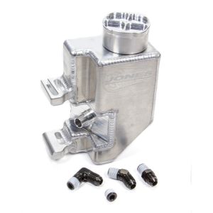 JONES RACING PRODUCTS #PS-9008-AR3 P/S Reservoir L/W Alum w/Aux Bung & Billet Cap