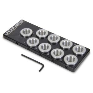 JONES RACING PRODUCTS #SP-8101-V8-A Spark Plug Indexer 9 Hole w/ Rotatable Insert