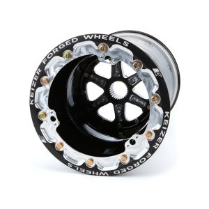 KEIZER ALUMINUM WHEELS, INC. #10135spfblb Splined Wheel B/L 10x13 5in BS 27Spl Black