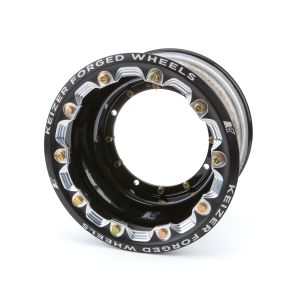KEIZER ALUMINUM WHEELS, INC. #1072fblb Wheel 4-Pin 10x7 2in BS w/Bdlk Black