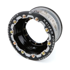 KEIZER ALUMINUM WHEELS, INC. #1073fblb Wheel 4-Pin 10x7 3in BS w/Bdlk Black