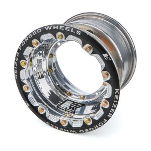 KEIZER ALUMINUM WHEELS, INC. #1084FBLBC Wheel $-Pin 10x8 4in BS w/BDLK Brake Bell