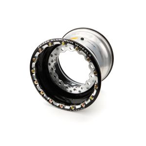 KEIZER ALUMINUM WHEELS, INC. #W15135IBLB 15x13x5 Wide 5 BLK Inner B/L Modular