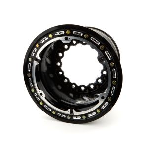 KEIZER ALUMINUM WHEELS, INC. #W15145BLB 15x14 5in BS Wide 5 Blk B/L Modular