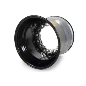 KEIZER ALUMINUM WHEELS, INC. #W15145IBLB 15x14 5in BS Wide 5 Blk Inner B/L Modular