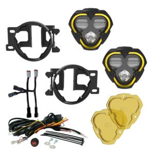 KC HILITES #97154 Flex Era 3 Dual Mode SAE Fog Light Kit Pair