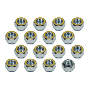 KLUHSMAN RACING PRODUCTS #KRC-8214 Lug Nut 20pk 5/8-11 Steel Refl. Yellow