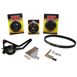KRC POWER STEERING #KRC 37451000 Pro Series Serpentine Pulley Kit 1:1 w/Idler