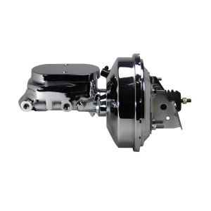 LEED BRAKES #2F6 9in Chrome Brake Booster 1-1/8in Bore Flat Top