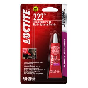 LOCTITE #555339 Threadlocker 222 Low Str ength Purple 6ml