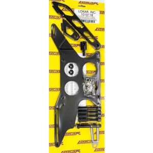 LOKAR #1010118 Push/Pull Throttle Cable Mounting Bracket Black