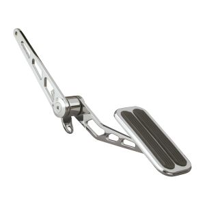 LOKAR #SG-6016 XL Chrome Steel Throttle Pedal - Spr. Loaded