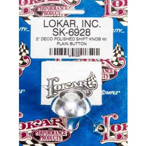 LOKAR #SK-6928 2in Shift Knob Deco Polished w/Button