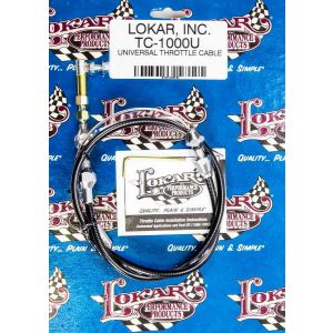 LOKAR #TC-1000U36 Universal Black Throttle Cable 36in