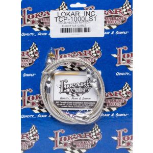 LOKAR #TCP-1000LS1 Polished LS1 Hi-Tech Throttle Cable